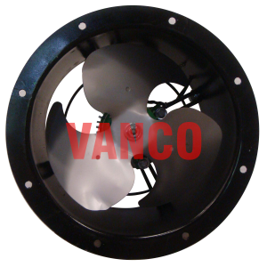 cylindrical cased axial flow fan